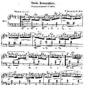 Trois Ecossaises Op.72 3 钢琴谱 肖邦 chopin