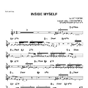萨克斯谱 | Inside My self 高音萨克斯