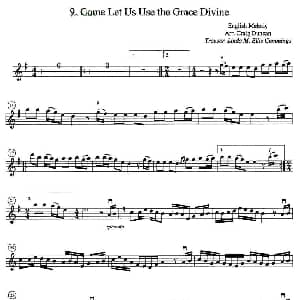 小提琴谱 | Come Let Us Use the Grace Divine