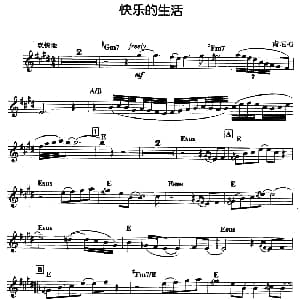 萨克斯谱 | 快乐的生活 肯尼 G
