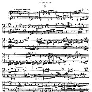 萨克斯谱 | Six Duets 6首二重奏 4 W.F.巴赫