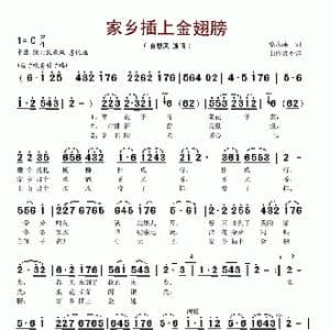 家乡插上金翅膀_歌谱投稿_词曲:党永庵