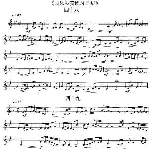 民乐视奏练习曲集 48—51