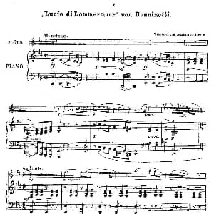 长笛曲谱 | Opern Transcriptionen.Op.45 6 长笛 钢琴伴奏