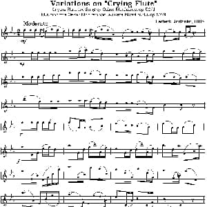 长笛曲谱 | crying flute