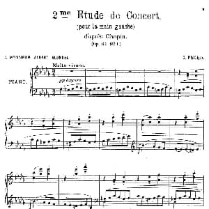 6 Etudes de Concert 钢琴谱 伊西多尔 菲利普