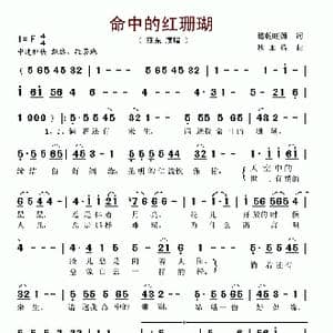 命中的红珊瑚_歌谱投稿