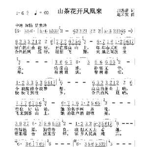 山茶花开凤凰来_歌谱投稿_词曲:周逸清 赵云发