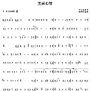 笛子谱 | 美丽心情