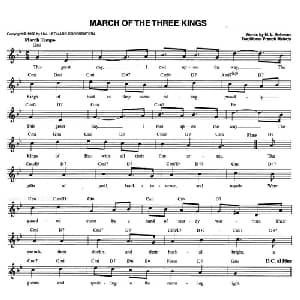 MARCH OF THE THREE KINGS_外国歌谱
