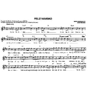 FELIZ NAVIDAD_外国歌谱