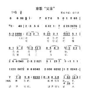 父亲_歌曲简谱_词曲:张仲波 张仲波改变