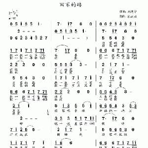 回家的路_通俗唱法乐谱_词曲:刘德华 宋近林