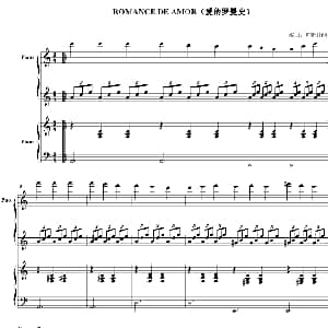 爱的罗曼史 钢琴谱