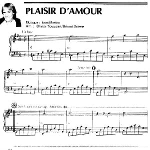 PLAISIR D'AMOUR 钢琴谱