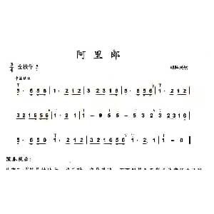 葫芦丝谱 | 阿里郎