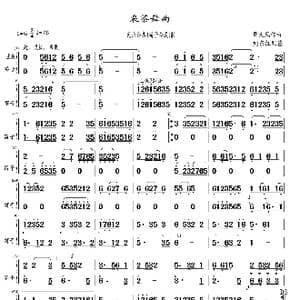 采茶舞曲_歌曲简谱_词曲: 周大凤作曲,刘东红配器