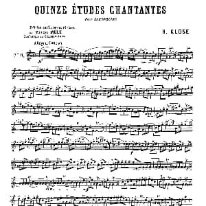 萨克斯谱 | Klose Etudes Chantantes Pour Saxophone 练习曲之九