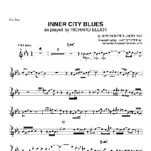 萨克斯谱 | Inner City Blues 中音萨克斯