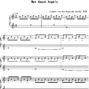Not About Angels 钢琴谱 Jasmine Van den Bogaerde Birdy