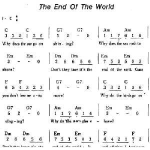 The End Of The World 美国 _外国歌谱