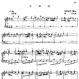 手风琴谱 | 小苹果 带指法 俄罗斯民歌 姜杰改编版 俄罗斯民间乐曲 姜杰改编