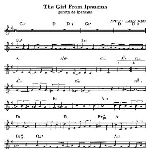 The Ggirl From Ipanema 单簧管