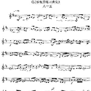 民乐视奏练习曲集 85—86