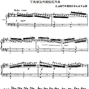 手风琴谱 | 手风琴技术训练练习曲 2 全国高等师范院校手风琴学会编