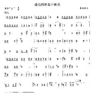 笛子谱 | 路边的野花不要采 李俊雄