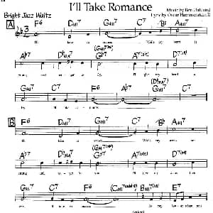I'll Take Romance 钢琴谱