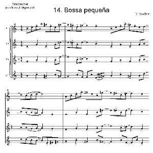 萨克斯谱 | Bossa peque 四重奏