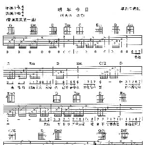 明年今日 吉他谱 陈迹迅