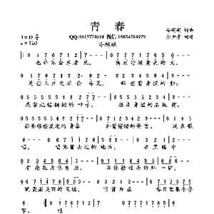 青春_歌谱投稿_词曲:冷碗碗 冷碗碗