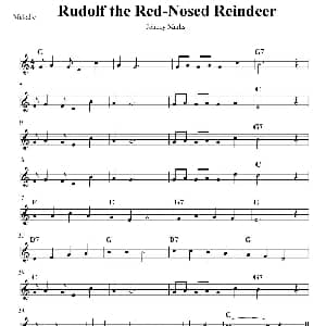 电子琴谱 | Rudolf the Red Nosed Reindeer