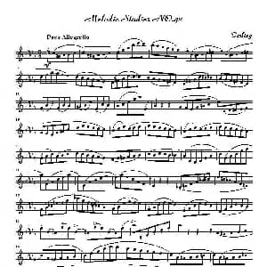 萨克斯谱 | 四十八首旋律练习曲之四十二