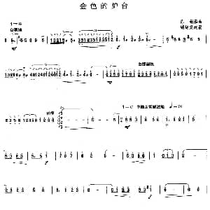 柳琴考级曲目十级 金色的炉台