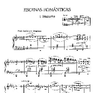 Escenas Románticas 钢琴谱 恩里克 格拉那多斯 Enrique Granados