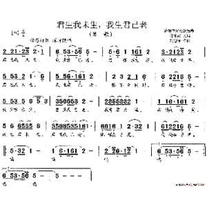 君生我未生_歌谱投稿_词曲:唐铜官窑瓷器题诗 胡德顺