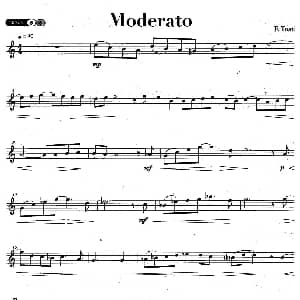 萨克斯谱 | Moderato F Tosti