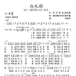 白天鹅_外国歌谱