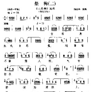 汉剧 祭梅 二 二度梅 陈杏元唱段 陈伯华
