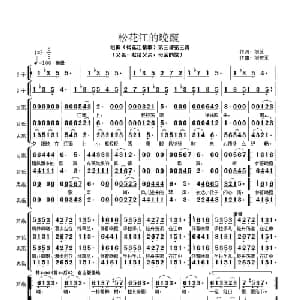 松花江的晚霞_合唱歌谱_词曲:刘芝 刘宏军