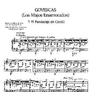 Goyescas 钢琴谱 恩里克 格拉那多斯 Enrique Granados