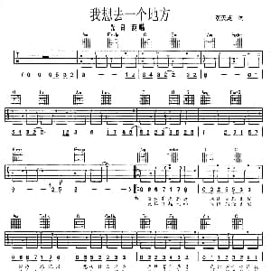 我想去个地方 吉他谱 光良 张天成