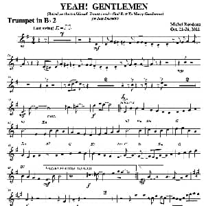 YEAH! GENTLEMEN 第二降B小号分谱