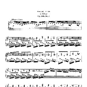 3 Etudes Op.104b 钢琴谱 德 巴托尔迪 门德尔松
