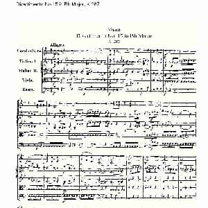 Bb大调第十五嬉游曲 K.287