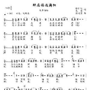 醉在镇远舞阳_民歌简谱