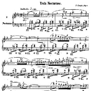 降E大调夜曲Op.9 2 钢琴谱 肖邦